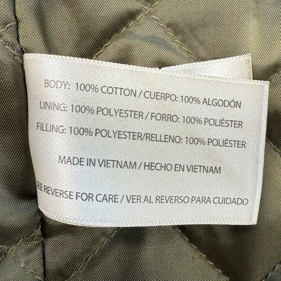 Orvis Men’s 2XL Field Barn Jacket Olive Green Quilted Lining Corduroy Collar - Picture 6 of 10